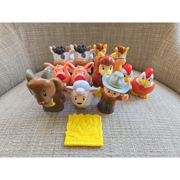 Fisher-Price Other - Fisher Price Little People Farmer & Animals Figure Lot of 13